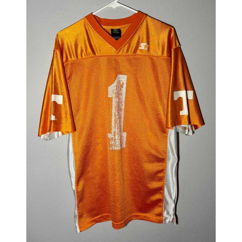 Vintage 1990s Tennessee Volunteers #1 Orange Jersey Starter Sz M